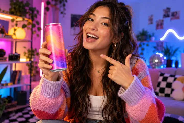 A creator and beverage product